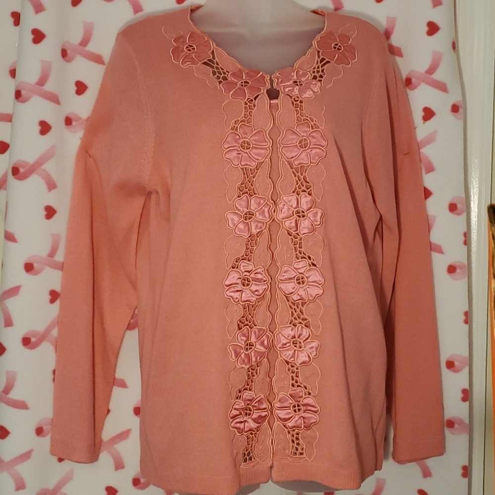 NWT Susan Graver 2 piece sweater Cardigan set - Picture 2 of 11